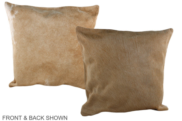 Beige Cowhide Pillow #A37277