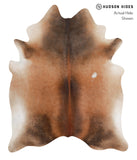 Brown with Red Cowhide Rug #A3734