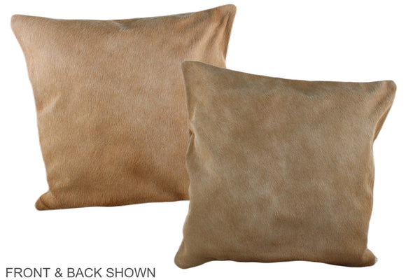 Beige Cowhide Pillow #A37371
