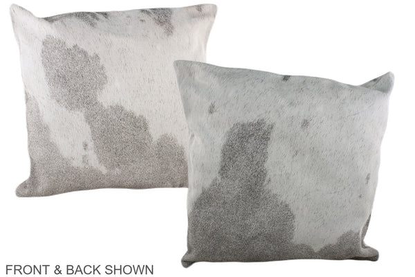 Grey with White Cowhide Pillow #A37477