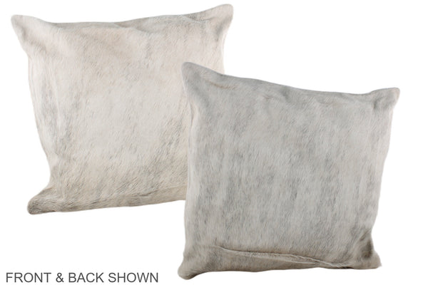 Grey Cowhide Pillow #A37483