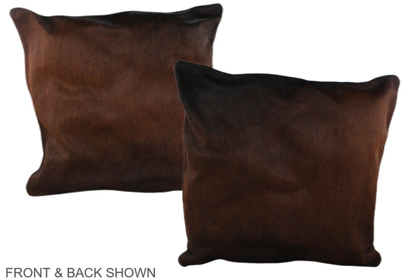 Chocolate Cowhide Pillow #A37490