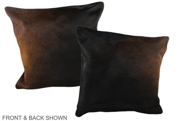 Chocolate Cowhide Pillow #A37494