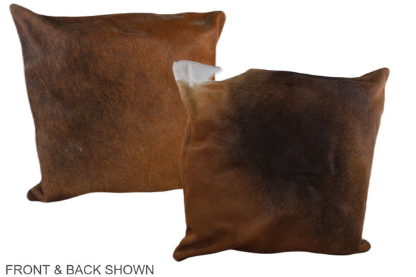 Chocolate Cowhide Pillow #A37512