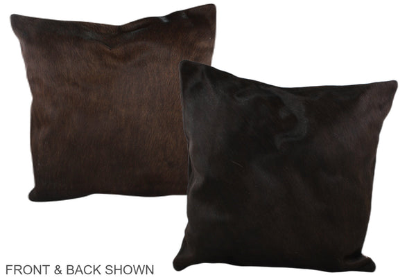Chocolate Cowhide Pillow #A37517