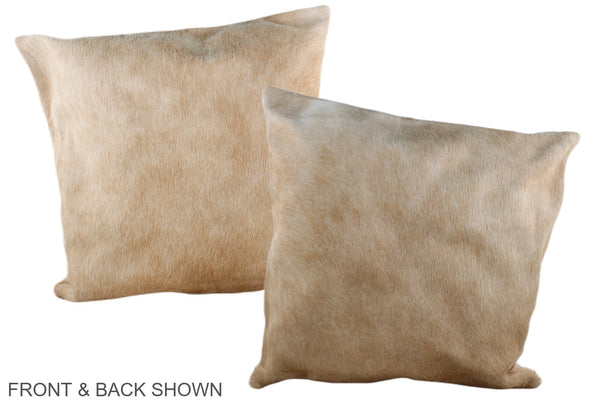 Beige Cowhide Pillow #A37518
