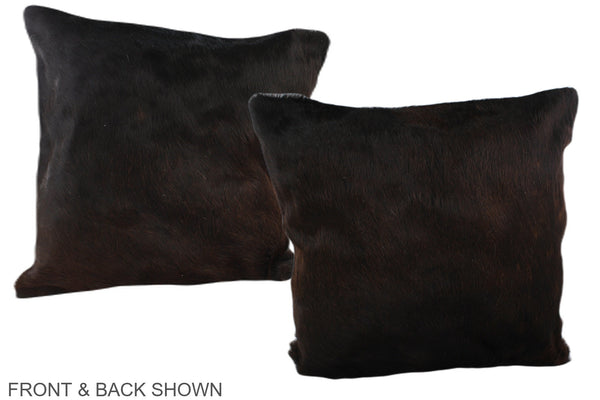 Chocolate Cowhide Pillow #A37519