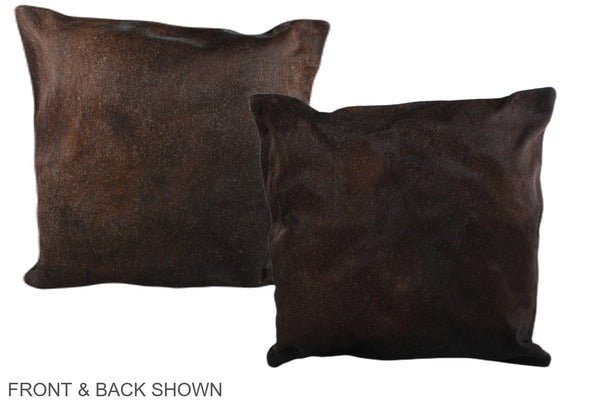 Chocolate Cowhide Pillow #A37525