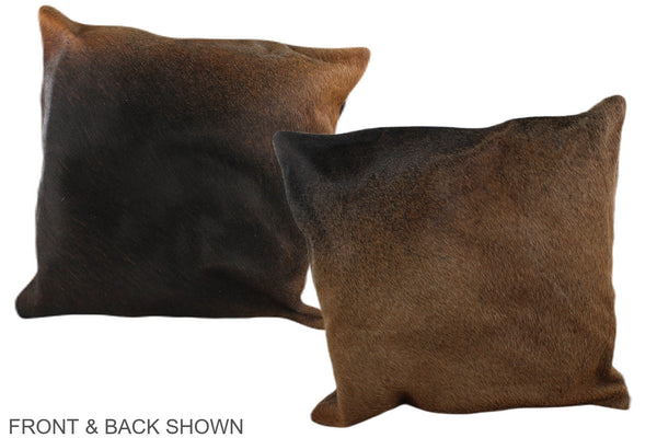 Chocolate Cowhide Pillow #A37600