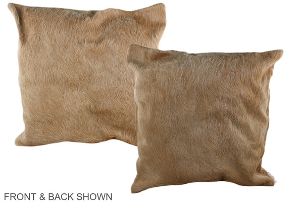 Beige Cowhide Pillow #A37609