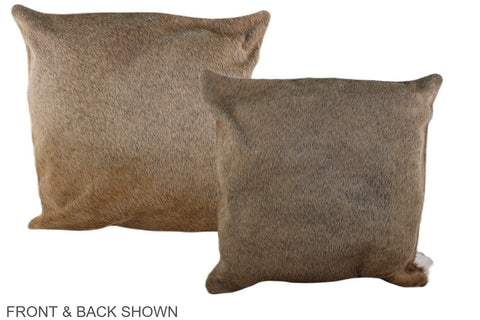 Taupe Cowhide Pillow #A37623