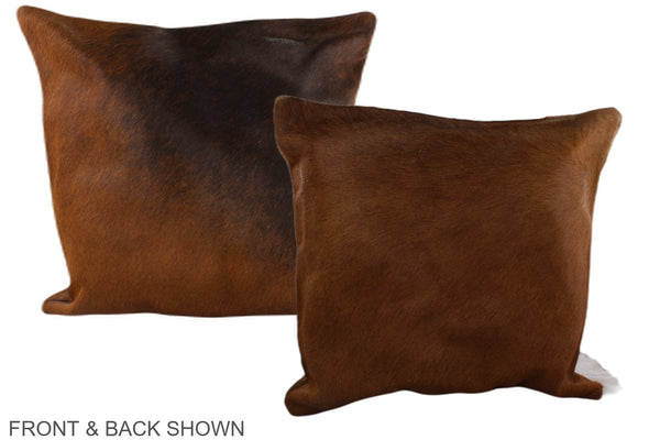 Chocolate Cowhide Pillow #A37633