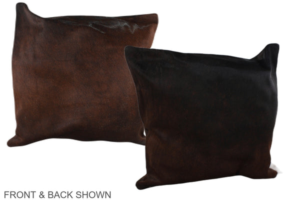 Chocolate Cowhide Pillow #A37634