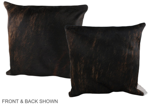 Dark Brindle Cowhide Pillow #A37668