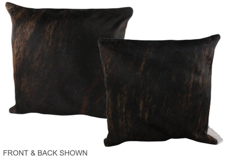 Dark Brindle Cowhide Pillow #A37668