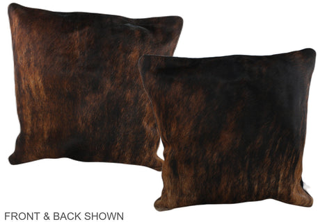 Dark Brindle Cowhide Pillow #A37670