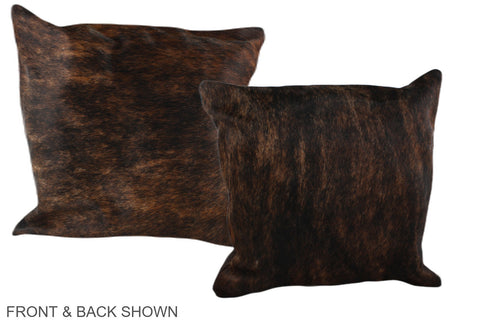 Dark Brindle Cowhide Pillow #A37673