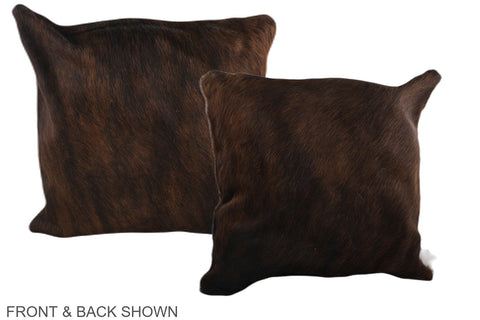 Dark Brindle Cowhide Pillow #A37683