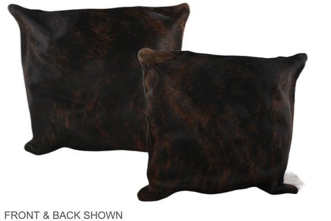Dark Brindle Cowhide Pillow #A37707