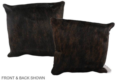 Dark Brindle Cowhide Pillow #A37711