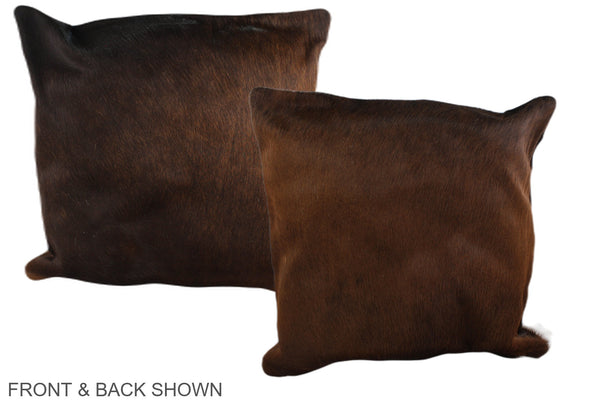 Chocolate Cowhide Pillow #A37713