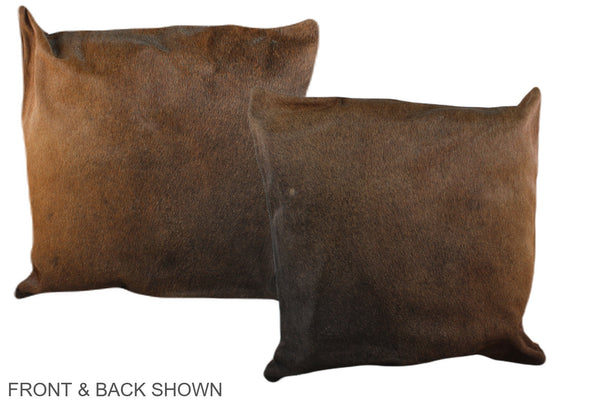Chocolate Cowhide Pillow #A37722
