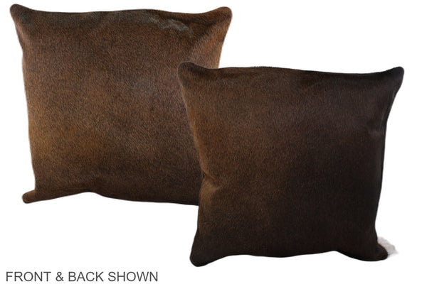 Chocolate Cowhide Pillow #A37724