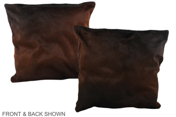 Chocolate Cowhide Pillow #A37741