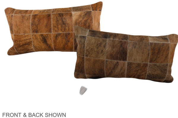 Patchwork Cowhide Pillow #A37747