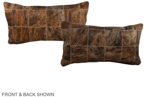 Patchwork Cowhide Pillow #A37812