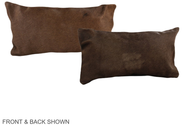 Chocolate Cowhide Pillow #A37820
