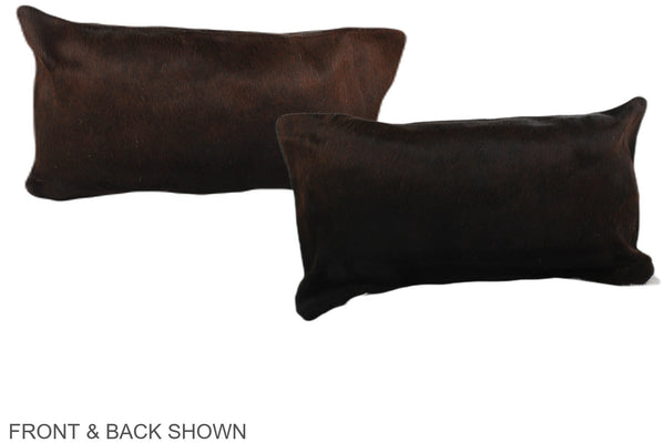 Chocolate Cowhide Pillow #A37835