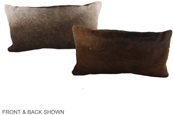 Chocolate Cowhide Pillow #A37869