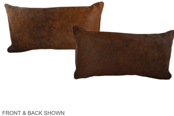 Chocolate Cowhide Pillow #A37872