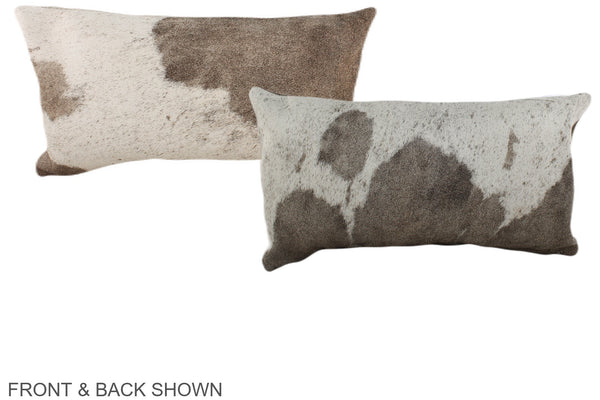 Grey with White Cowhide Pillow #A37907