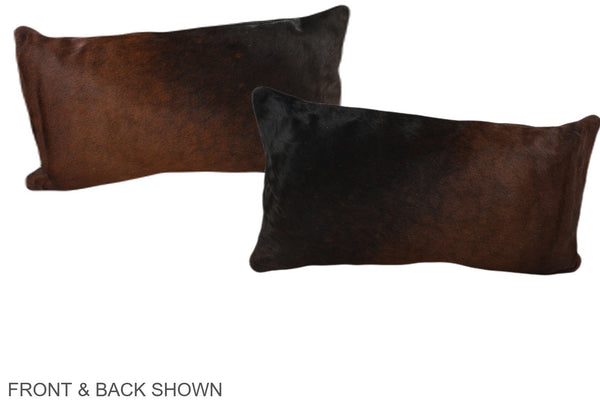 Chocolate Cowhide Pillow #A37942