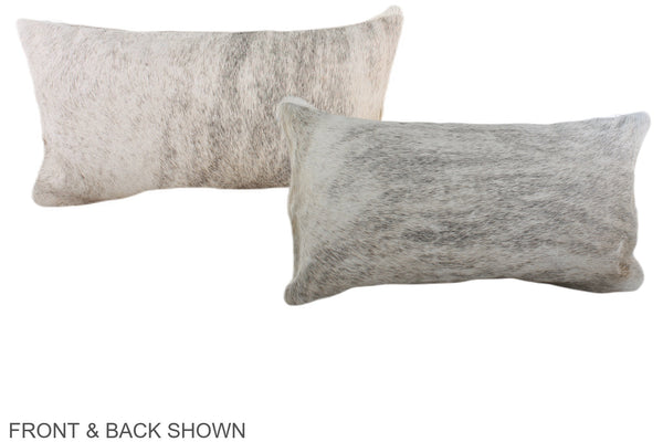 Grey Cowhide Pillow #A38024