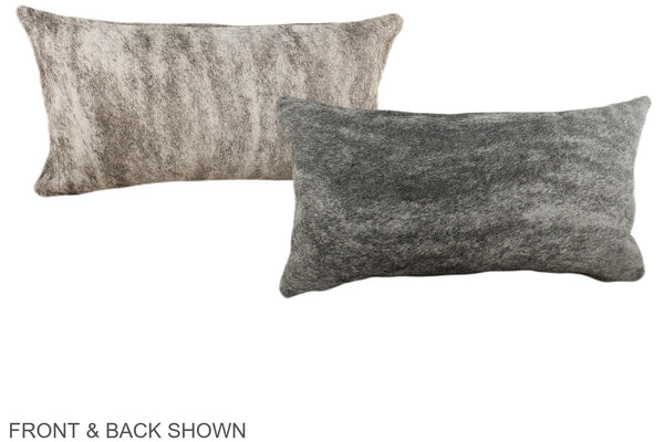 Grey Cowhide Pillow #A38057