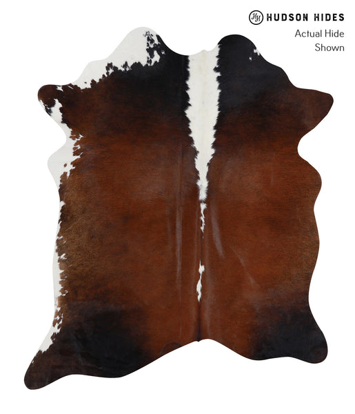 Chocolate and White Cowhide Rug #A3809