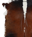 Chocolate and White Cowhide Rug #A3809
