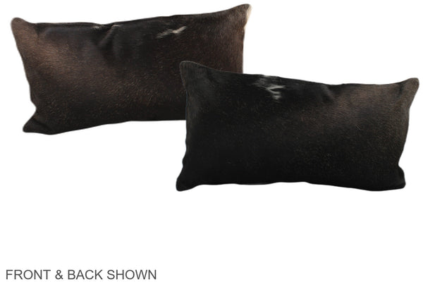 Chocolate Cowhide Pillow #A38110