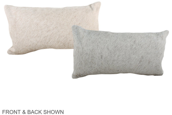 Grey Cowhide Pillow #A38131