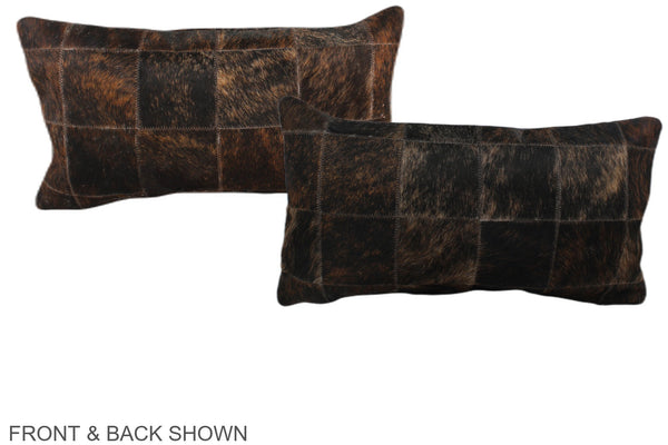 Patchwork Cowhide Pillow #A38132