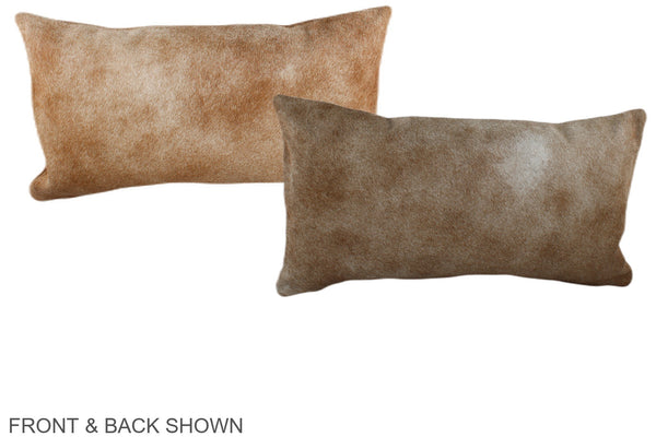 Beige Cowhide Pillow #A38140