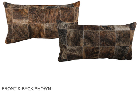 Patchwork Cowhide Pillow #A38191