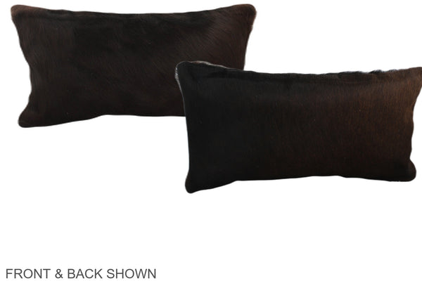 Chocolate Cowhide Pillow #A38193