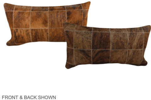 Patchwork Cowhide Pillow #A38217