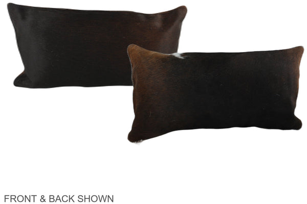 Chocolate Cowhide Pillow #A38265