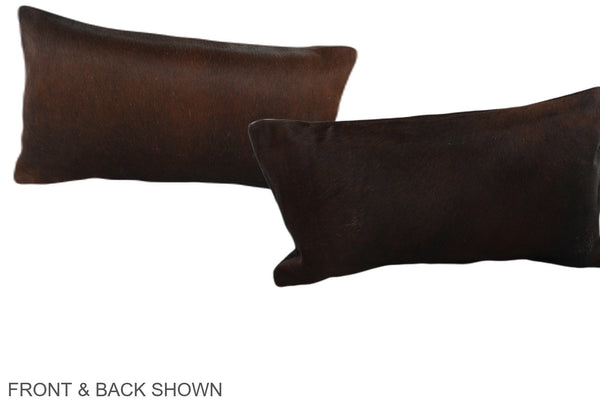 Chocolate Cowhide Pillow #A38270