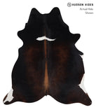 Chocolate and White Cowhide Rug #A3828